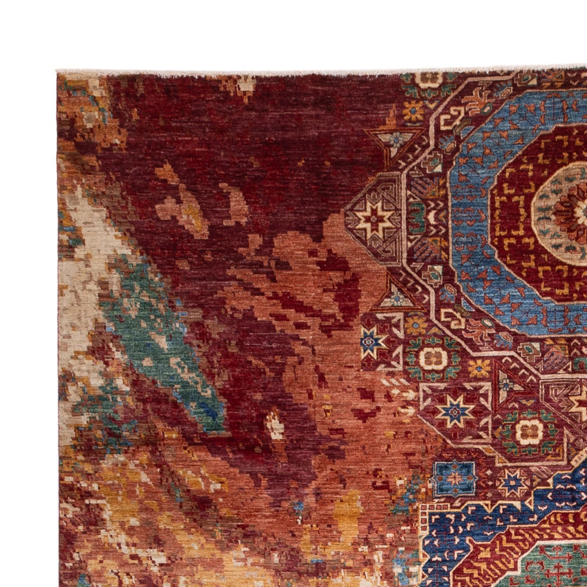 Designer tæppe - 391 x 306 cm - flerfarvet