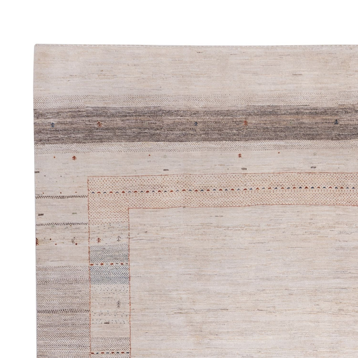 Gabbeh-tæppe - Loribaft Indus - 396 x 300 cm - taupe