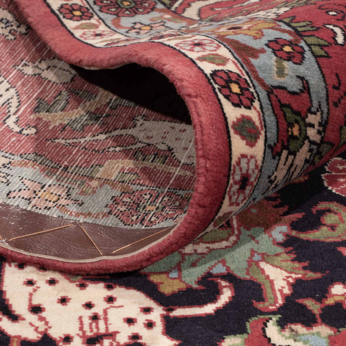 Persisk tæppe - Nomadisk - 340 x 217 cm - mørk beige