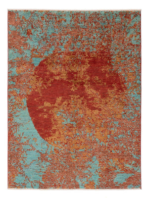 Designer tæppe - 201 x 155 cm - flerfarvet