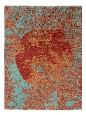 Designer tæppe - 201 x 155 cm - flerfarvet