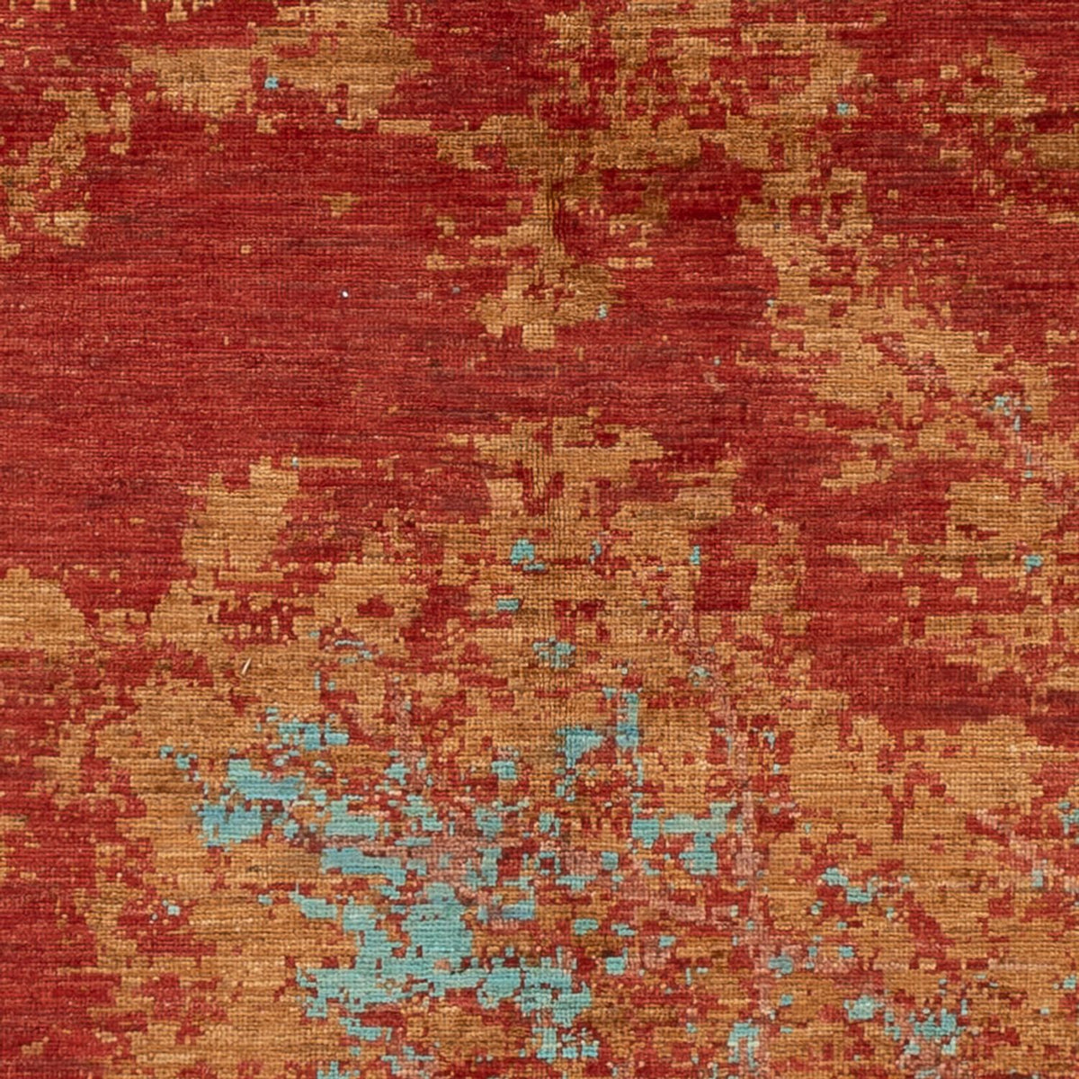 Designer tæppe - 201 x 155 cm - flerfarvet