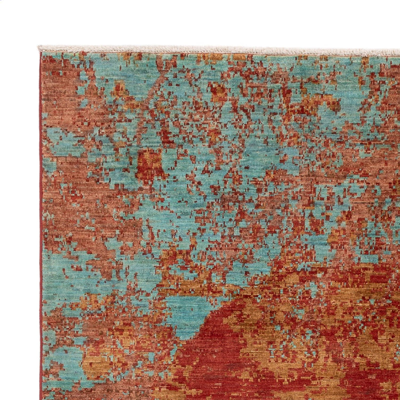 Designer tæppe - 201 x 155 cm - flerfarvet