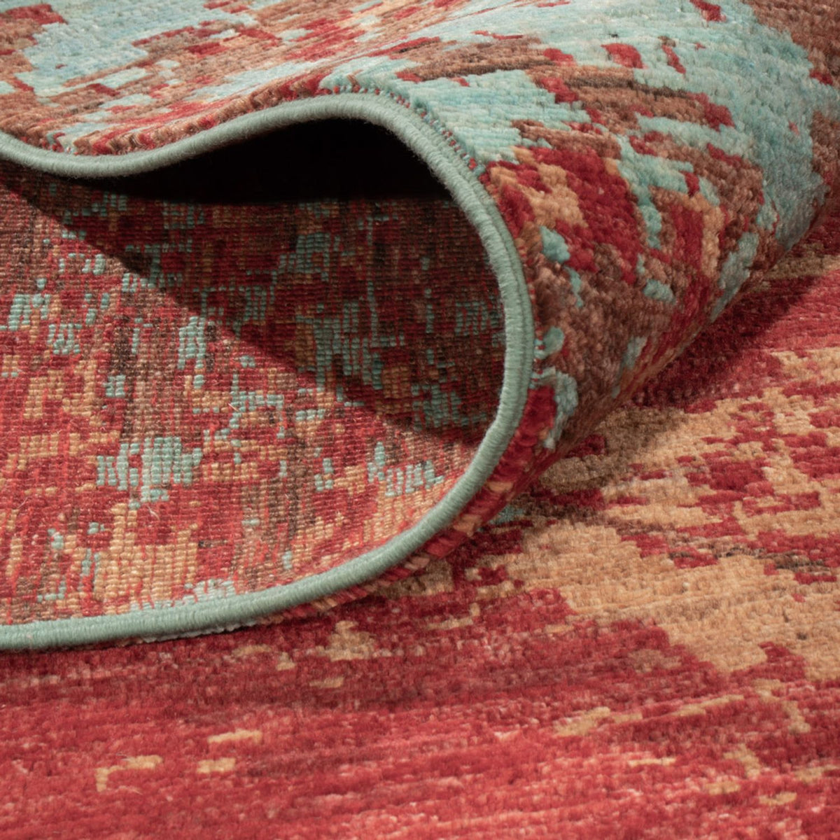 Designer tæppe - 296 x 207 cm - flerfarvet