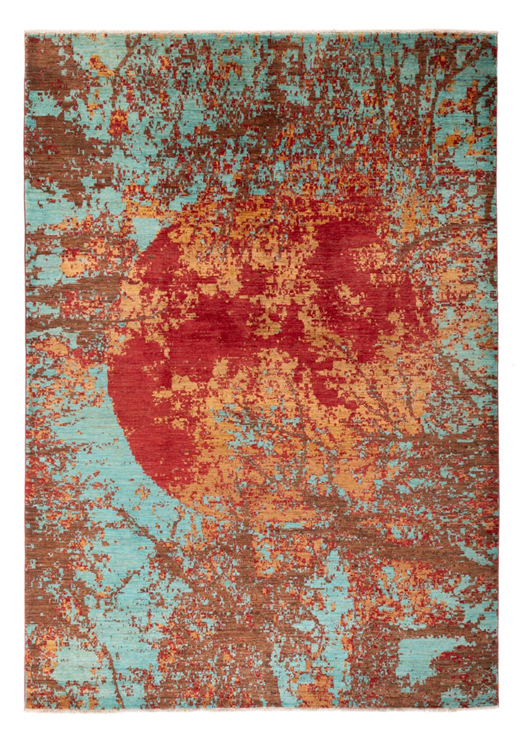 Designer tæppe - 301 x 210 cm - flerfarvet