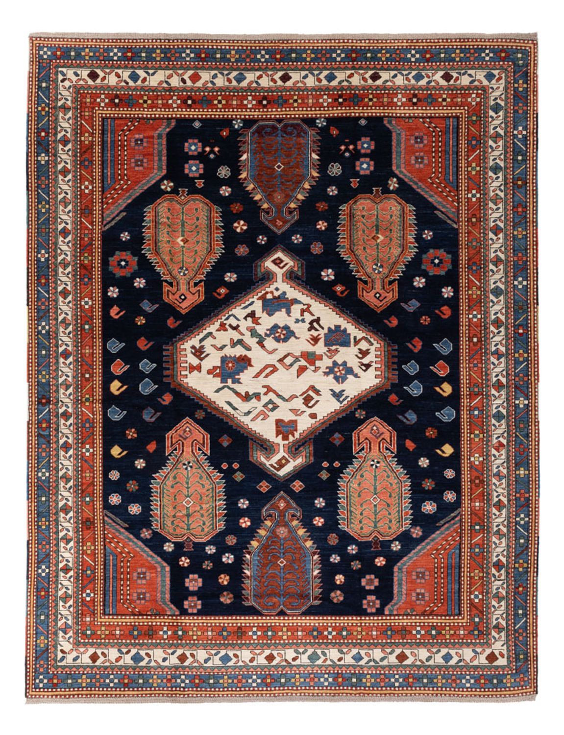 Ziegler Carpet - Kazak - 328 x 247 cm - mørkeblå