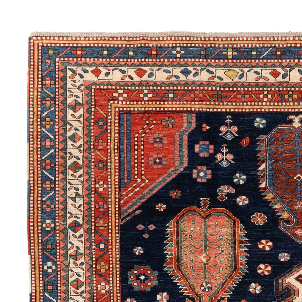 Ziegler Carpet - Kazak - 367 x 270 cm - mørkeblå
