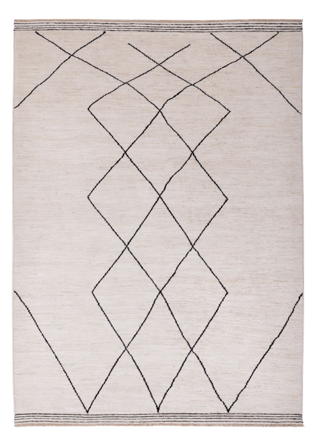Berber tæppe - 206 x 155 cm - beige