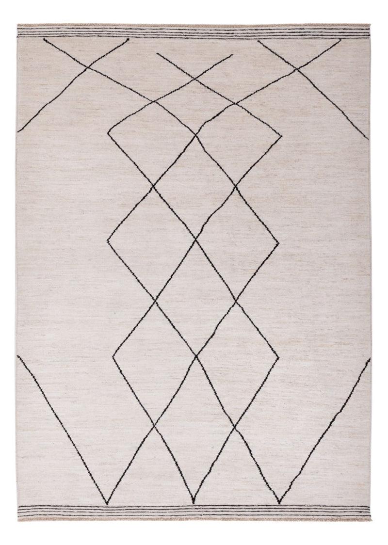 Berber tæppe - 206 x 155 cm - beige
