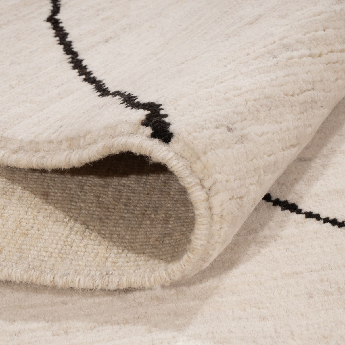 Berber tæppe - 206 x 155 cm - beige