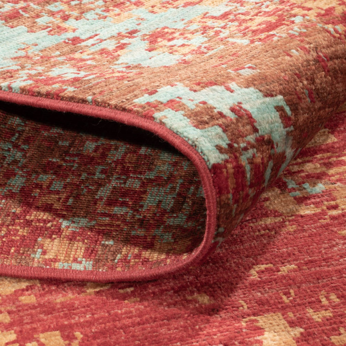 Designer tæppe - 246 x 173 cm - flerfarvet