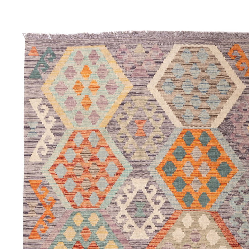 Kelim Carpet - Splash - 292 x 197 cm - flerfarvet