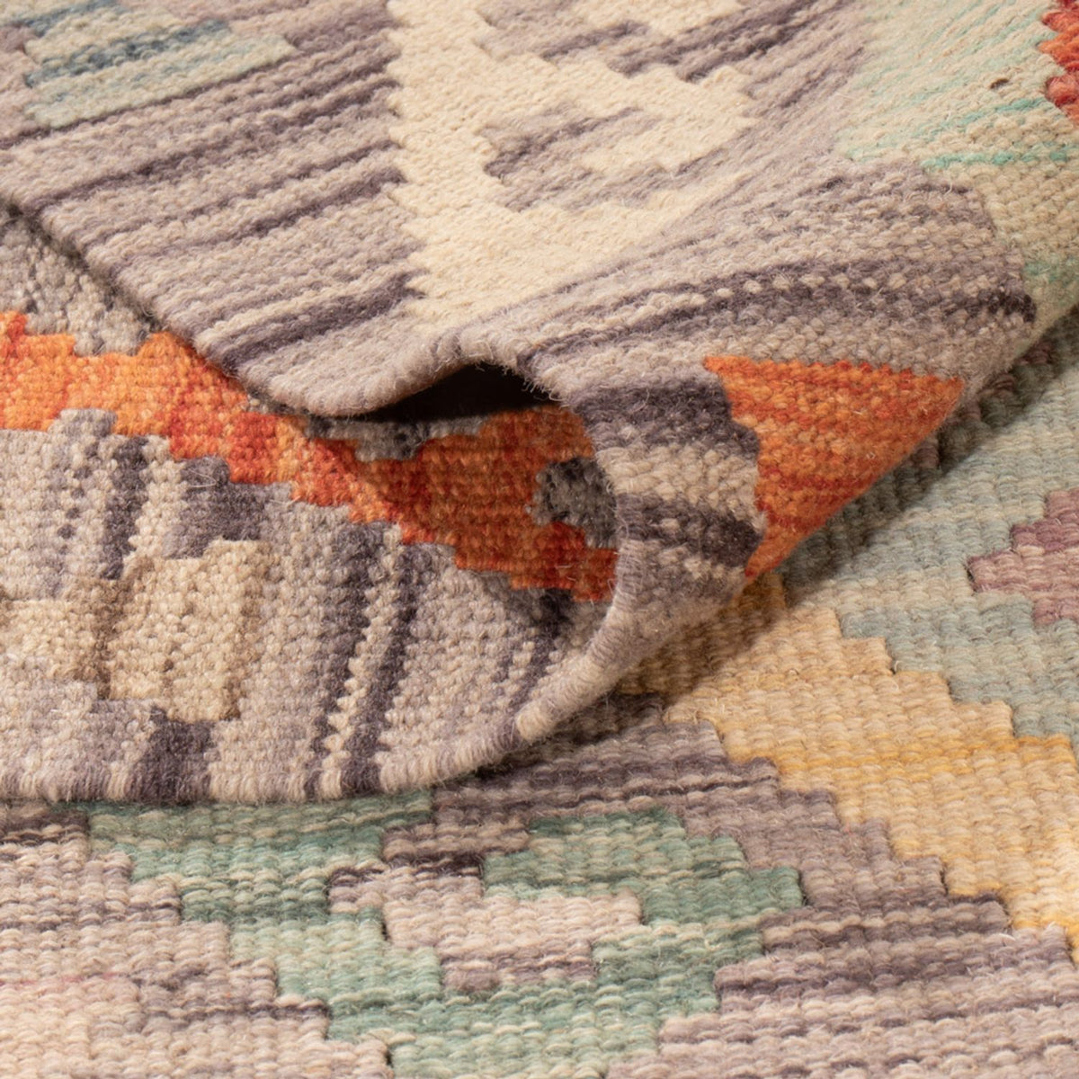 Kelim Carpet - Splash - 292 x 197 cm - flerfarvet