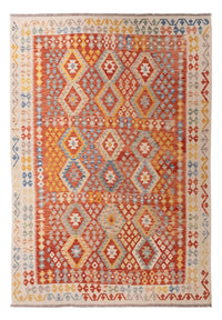 Kelim Carpet - Splash - 292 x 207 cm - flerfarvet