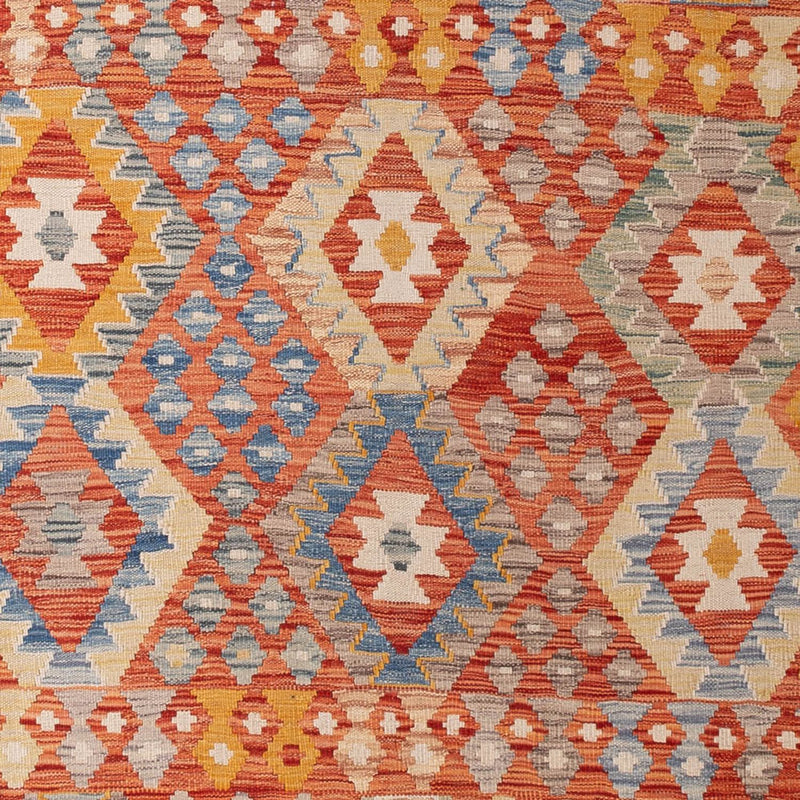 Kelim Carpet - Splash - 292 x 207 cm - flerfarvet