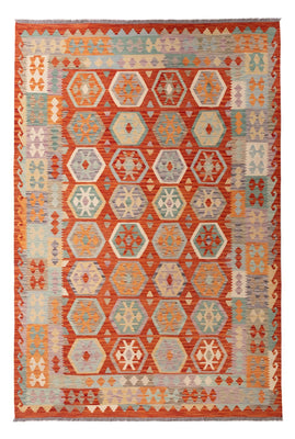 Kelim Carpet - Splash - 298 x 206 cm - flerfarvet