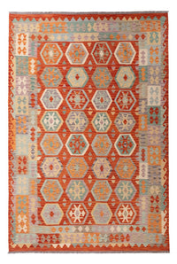 Kelim Carpet - Splash - 298 x 206 cm - flerfarvet