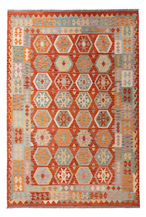 Kelim Carpet - Splash - 298 x 206 cm - flerfarvet