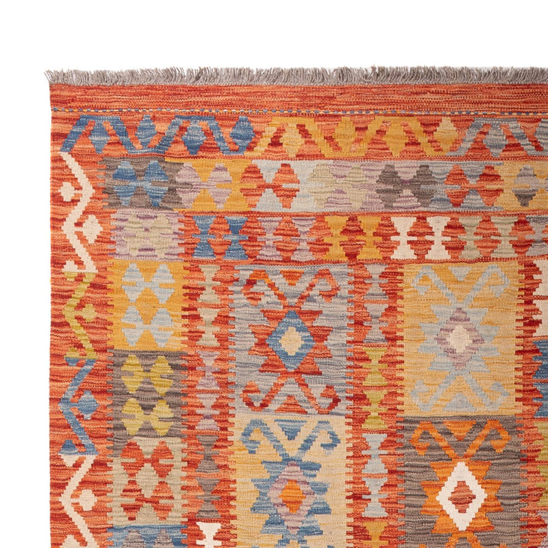 Kelim Carpet - Splash - 298 x 197 cm - flerfarvet