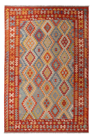 Kelim Carpet - Splash - 295 x 196 cm - flerfarvet