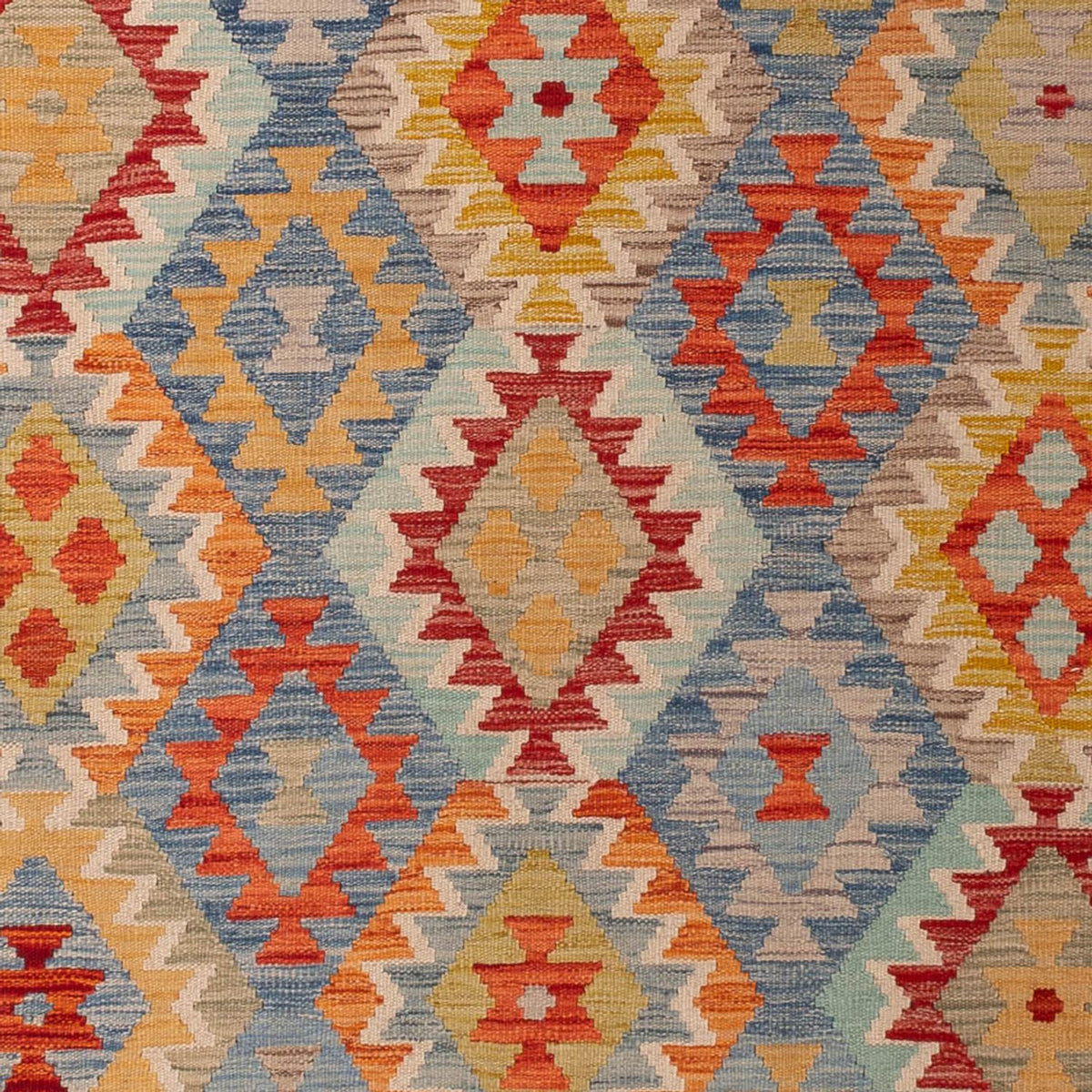 Kelim Carpet - Splash - 295 x 196 cm - flerfarvet