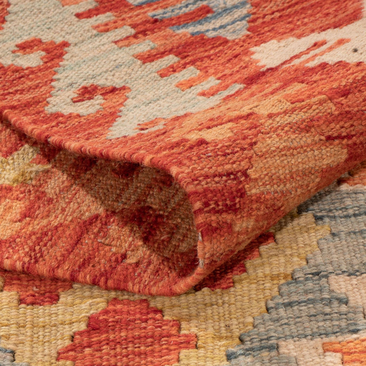 Kelim Carpet - Splash - 295 x 196 cm - flerfarvet