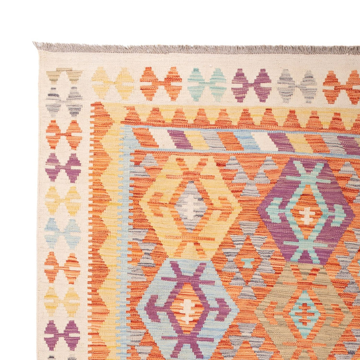 Kelim Carpet - Splash - 288 x 206 cm - flerfarvet