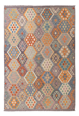 Kelim Carpet - Splash - 297 x 204 cm - flerfarvet