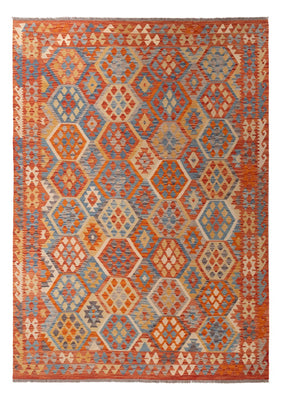 Kelim Carpet - Splash - 292 x 203 cm - flerfarvet