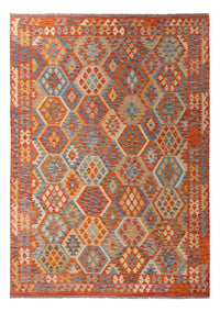 Kelim Carpet - Splash - 292 x 203 cm - flerfarvet