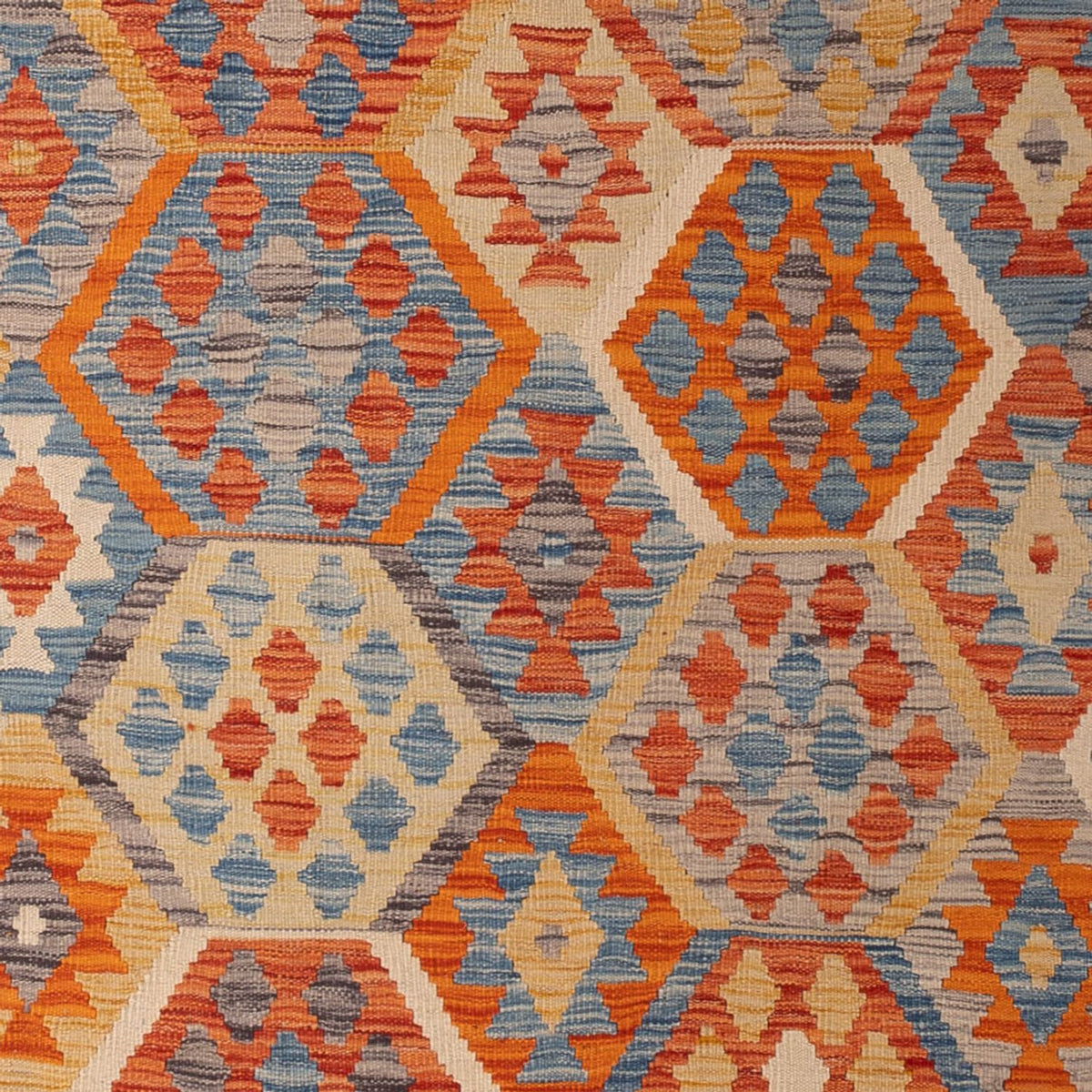 Kelim Carpet - Splash - 292 x 203 cm - flerfarvet