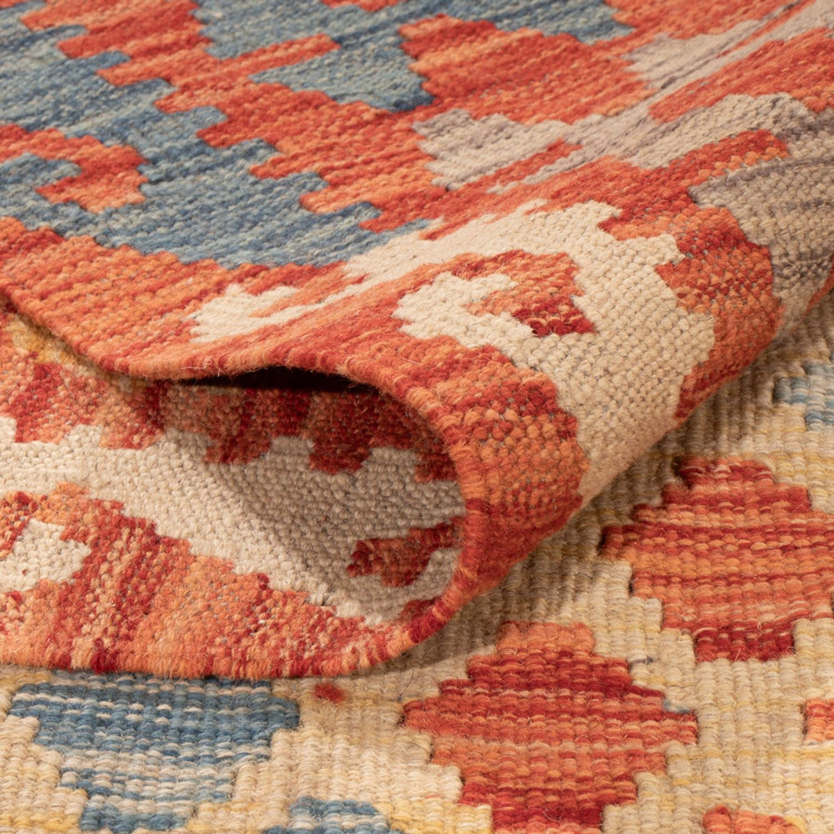 Kelim Carpet - Splash - 292 x 203 cm - flerfarvet