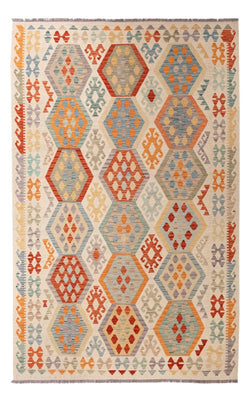 Kelim Carpet - Splash - 310 x 193 cm - flerfarvet