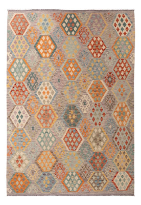 Kelim Carpet - Splash - 298 x 207 cm - flerfarvet