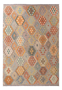 Kelim Carpet - Splash - 298 x 207 cm - flerfarvet