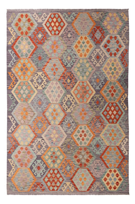 Kelim Carpet - Splash - 300 x 202 cm - flerfarvet