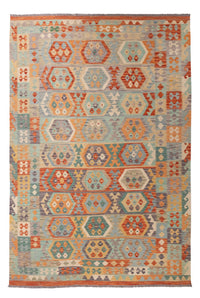 Kelim Carpet - Splash - 300 x 203 cm - flerfarvet