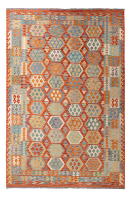Kelim Carpet - Splash - 295 x 200 cm - flerfarvet