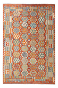 Kelim Carpet - Splash - 295 x 200 cm - flerfarvet