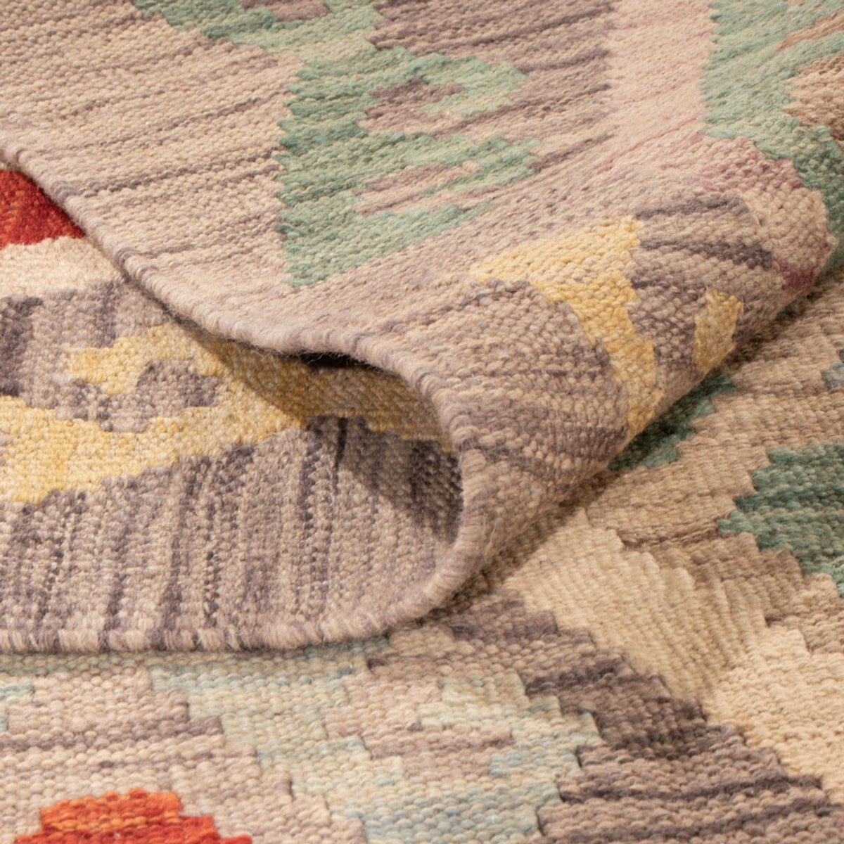 Kelim Carpet - Splash - 301 x 209 cm - flerfarvet