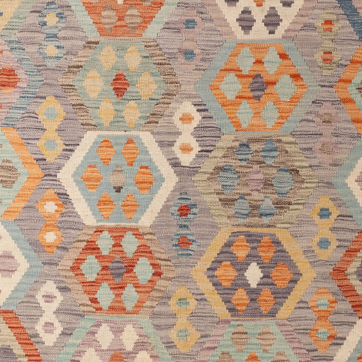 Kelim Carpet - Splash - 300 x 209 cm - flerfarvet
