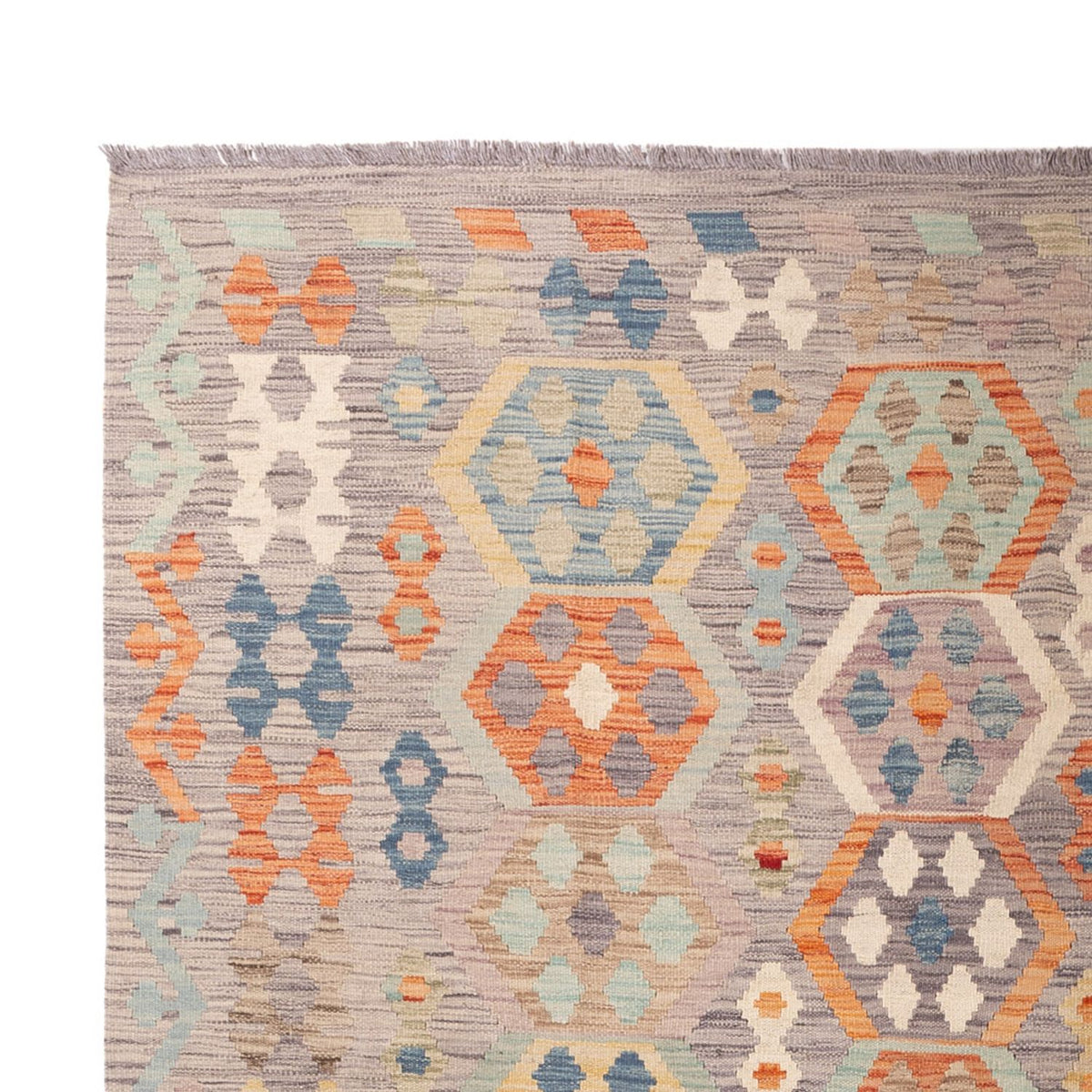 Kelim Carpet - Splash - 300 x 209 cm - flerfarvet