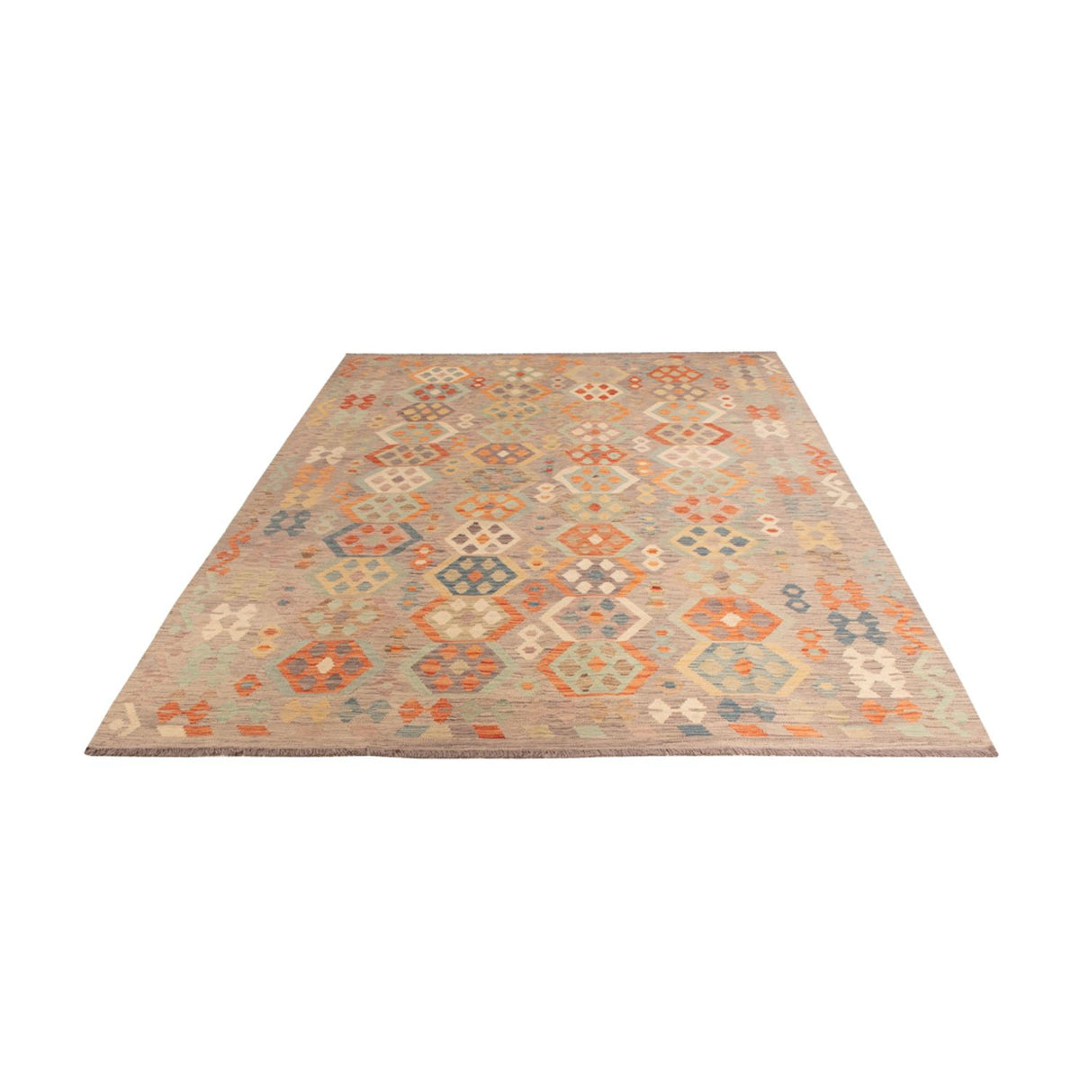 Kelim Carpet - Splash - 300 x 209 cm - flerfarvet
