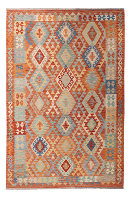 Kelim Carpet - Splash - 292 x 198 cm - flerfarvet