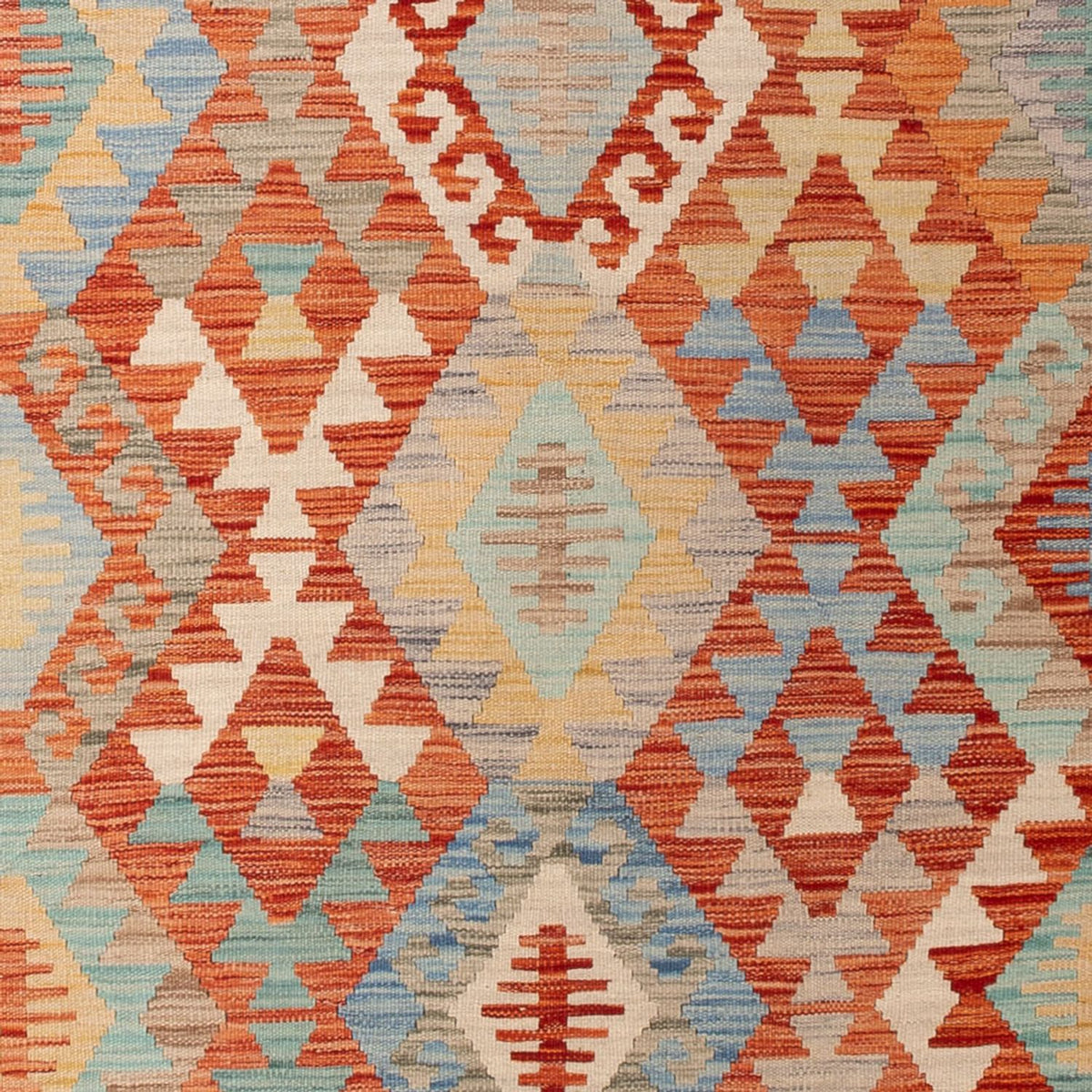 Kelim Carpet - Splash - 292 x 198 cm - flerfarvet