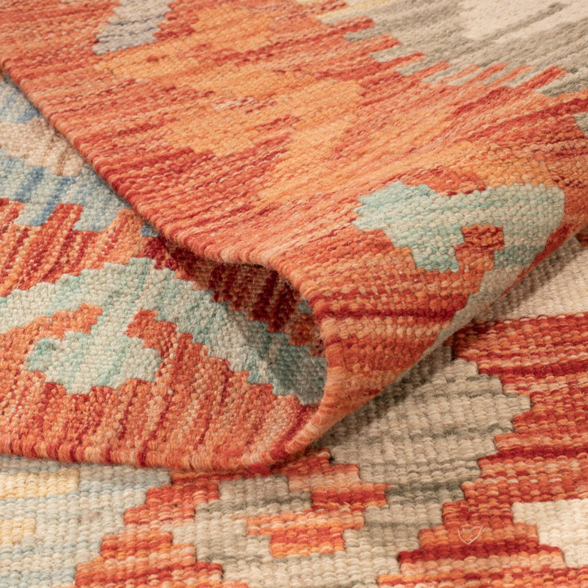 Kelim Carpet - Splash - 292 x 198 cm - flerfarvet