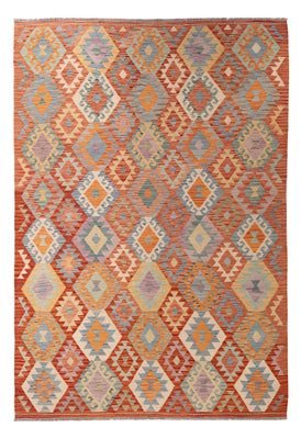Kelim Carpet - Splash - 297 x 199 cm - flerfarvet