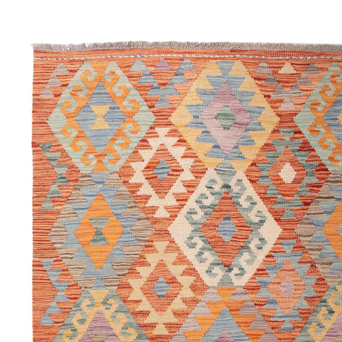 Kelim Carpet - Splash - 297 x 199 cm - flerfarvet