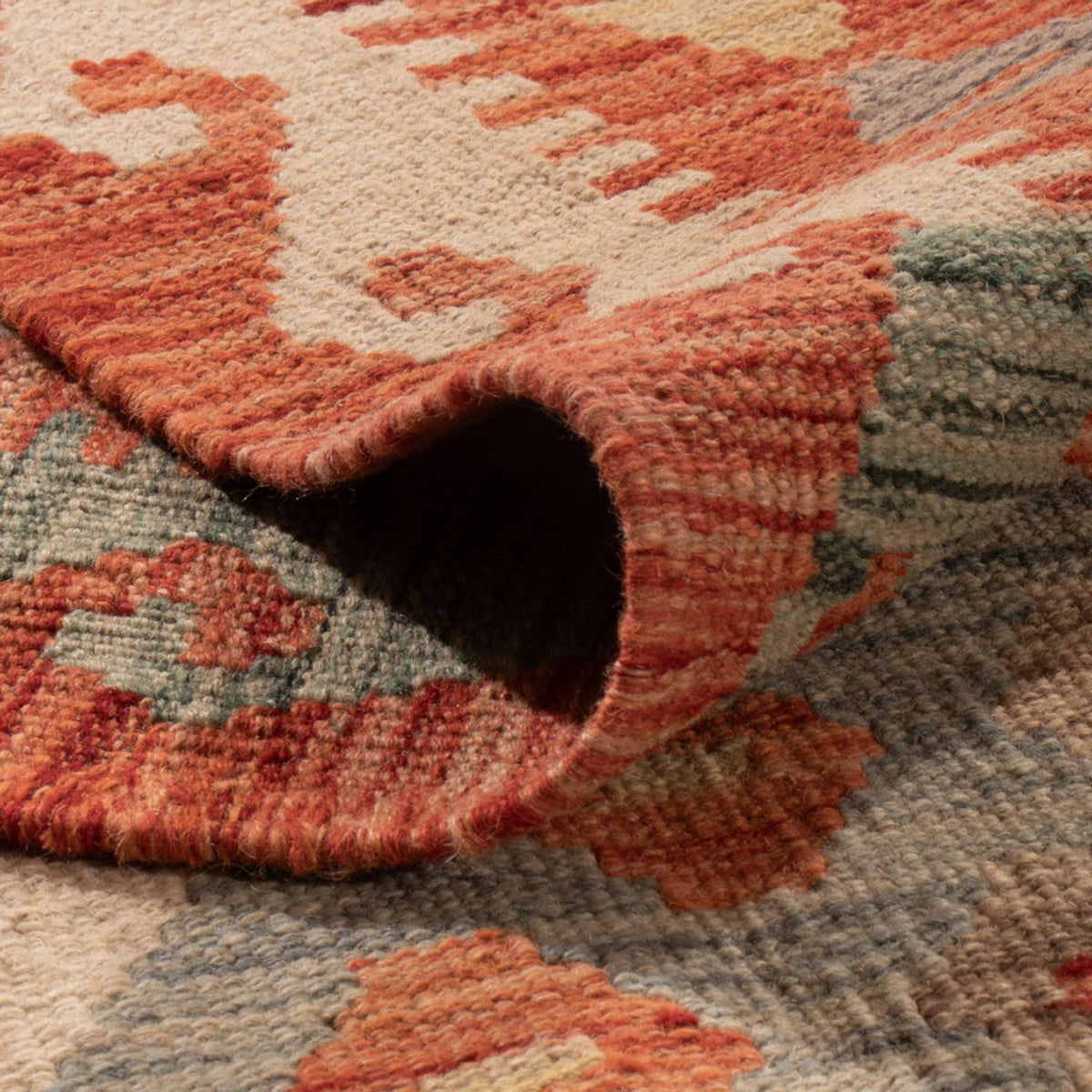 Kelim Carpet - Splash - 289 x 200 cm - flerfarvet