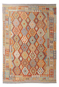 Kelim Carpet - Splash - 299 x 209 cm - flerfarvet